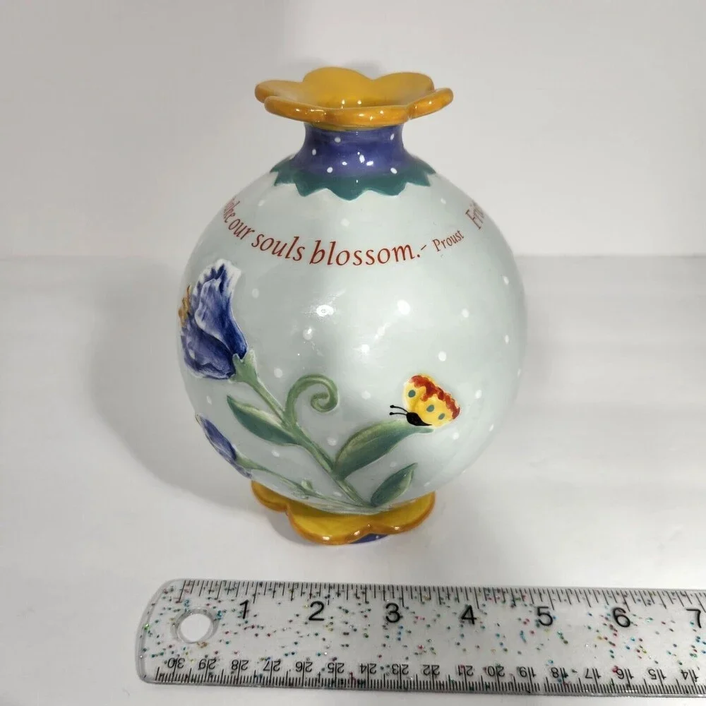 Gardeners Flower Vase Friend Sentiment Artist Nancy Tellaferro Faulkner Spring
